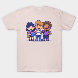 Cute Kids With Different Skin Color (2) T-Shirt